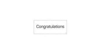 Congrats Message Preview
