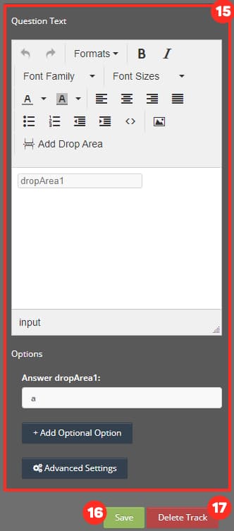 Settings Panel