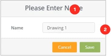 Name drawing element