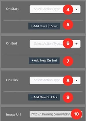 Dynamic Image Actions Panel