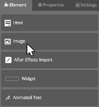 Drag and drop Image element