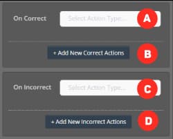 Actions Based on Answer